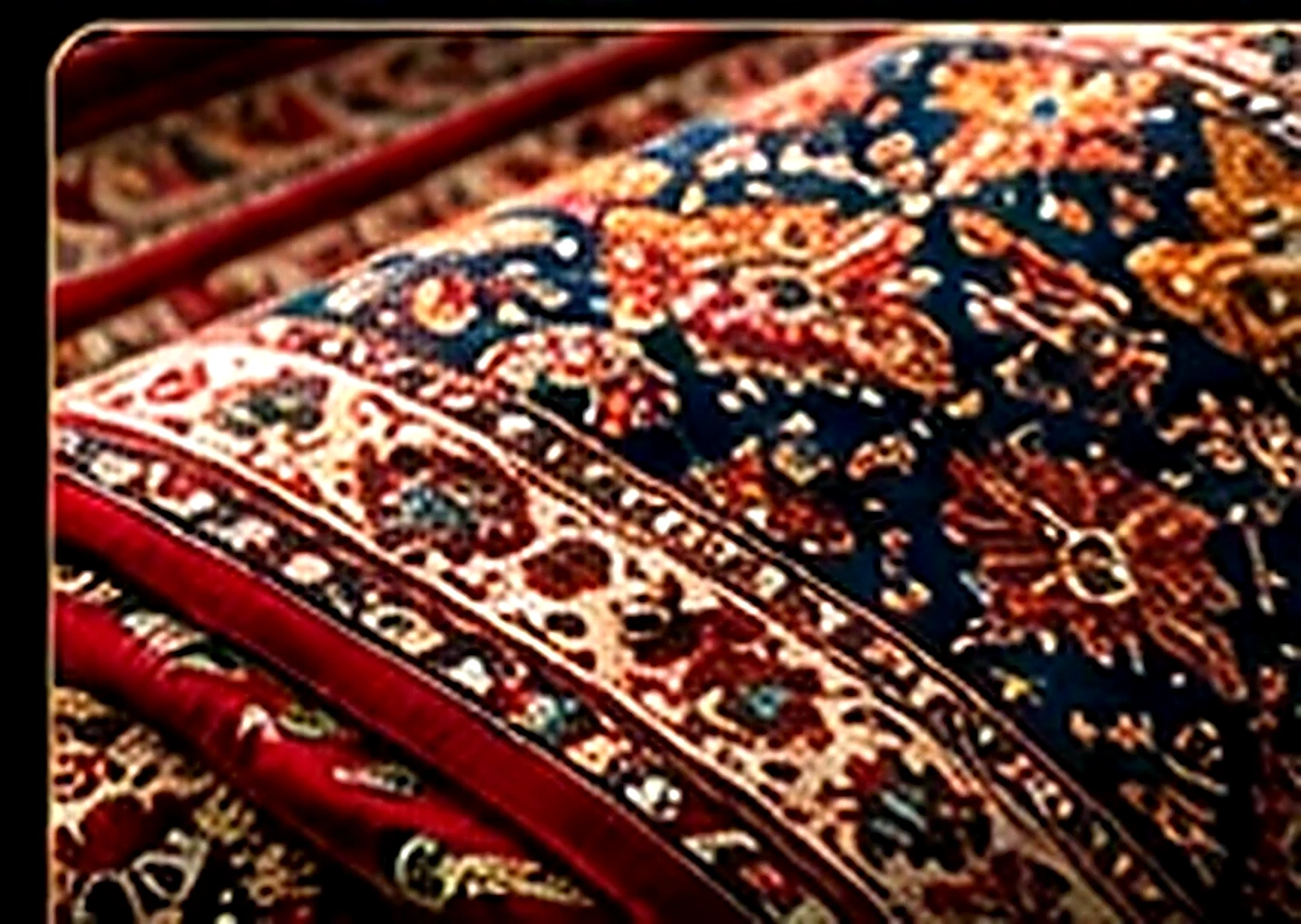 Handcrafted Persian carpet intricate pattern