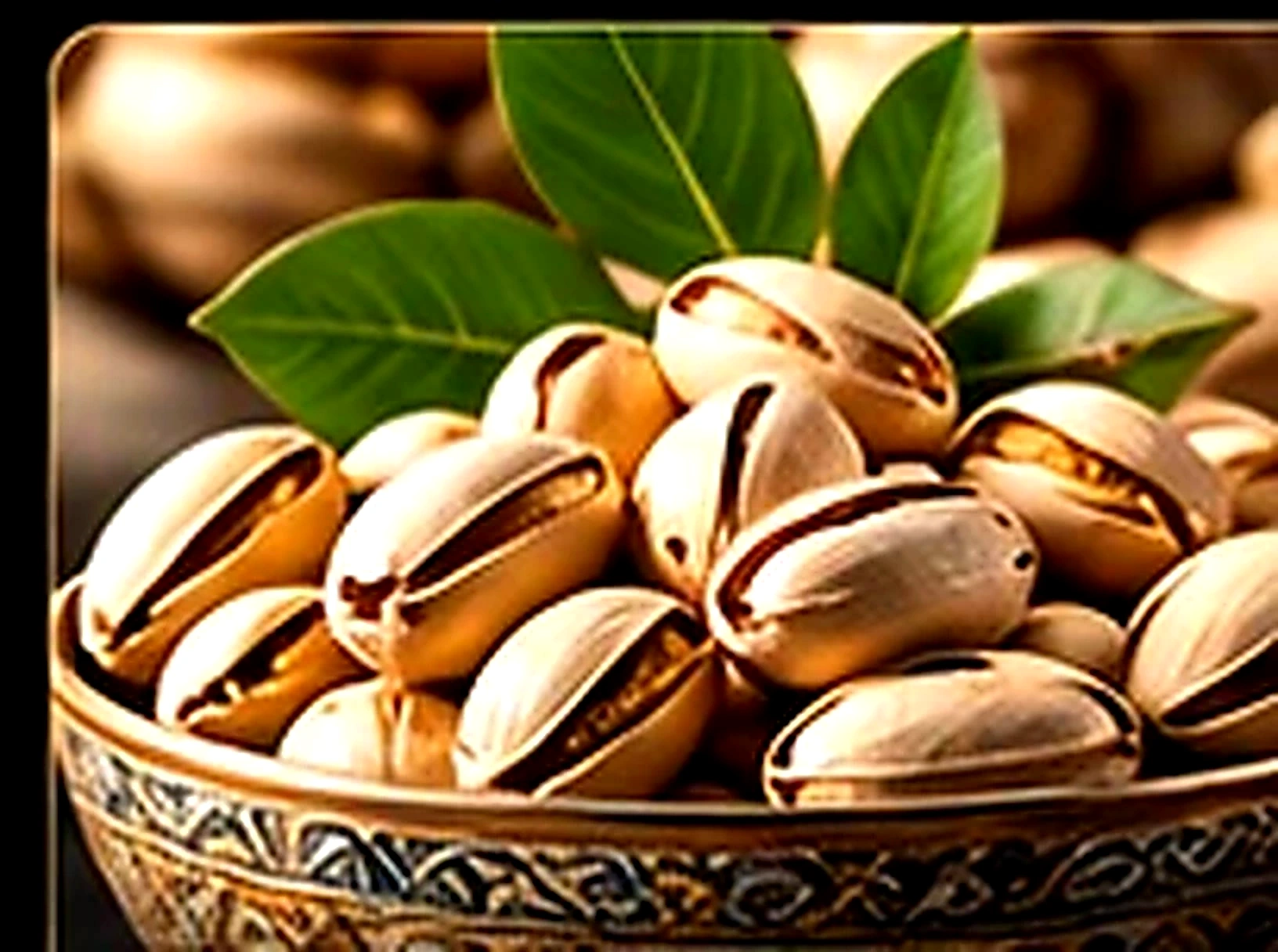 Iranian pistachios in a bowl